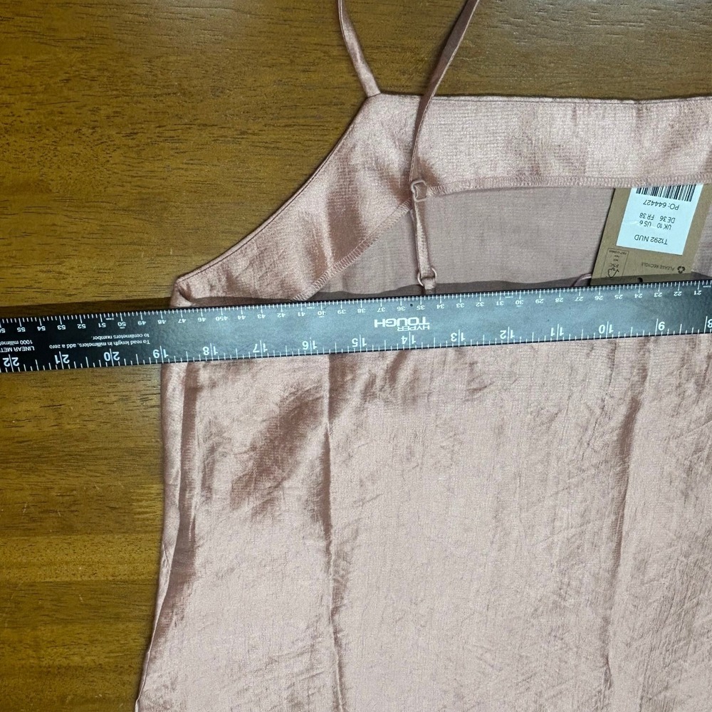 Boden US 6 Longerline Cami NWT Pink Coral Sateen Camisole T1292 - Picture 8 of 11